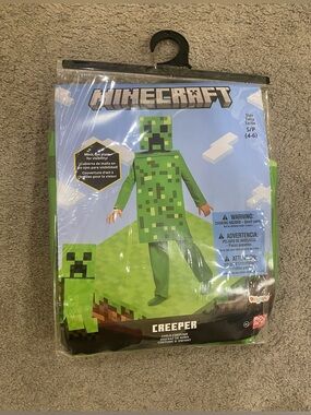 Minecraft Deluxe Creeper Kids Costume Size Small 4/6 NEW